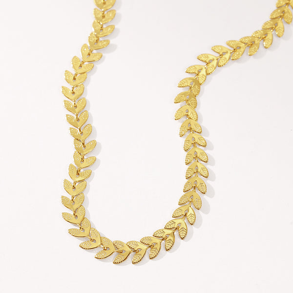 BFX1771 Attractive Leaf Necklace