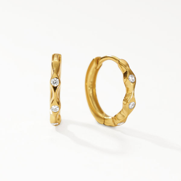 FE3118 CZ Hoop Earring For Women