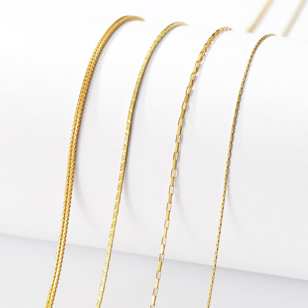 FX1284 925 Sterling Silver Cuban Women Chain Necklaces