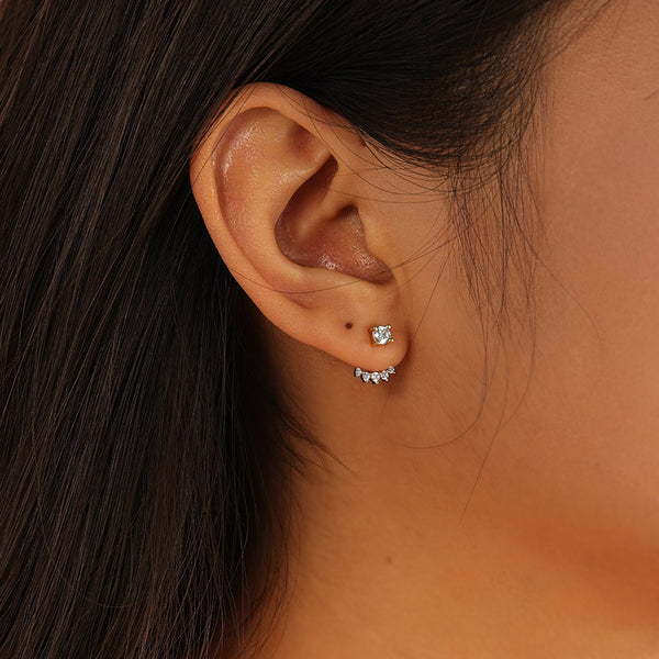 VFE0155 Pave Cubic Zircon Women Ear Jacket