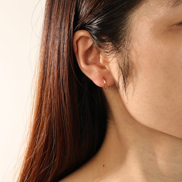 FE2164 925 Sterling Silver Simple Knot Wire Wrap Earrings