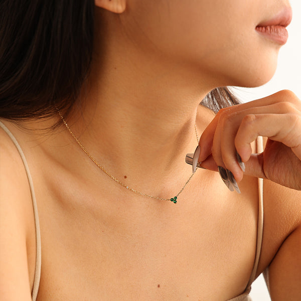 VFX0286 Birthstone Trio Pendant Necklaces