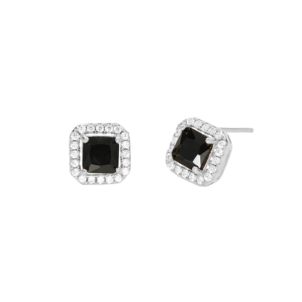 FE2761 925 Sterling Silver Luxury Colorful CZ Stud Earring