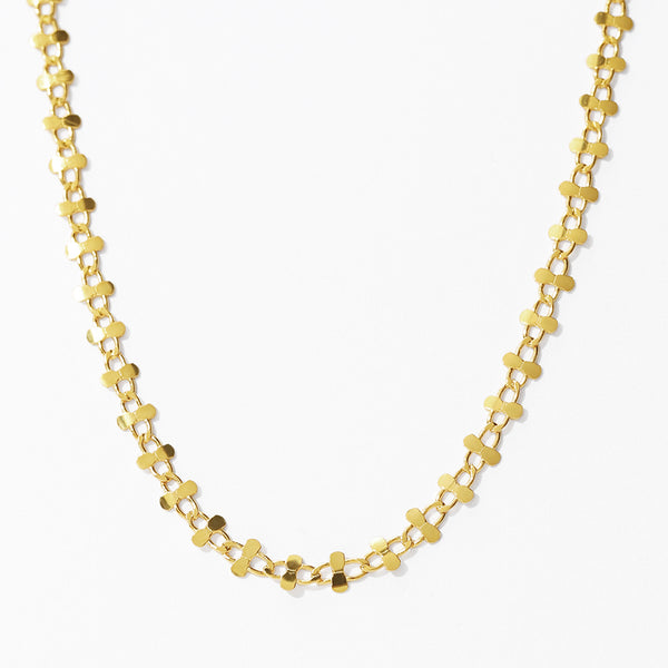 FX1285 925 Sterling Silver Classic Cross Chain Necklace