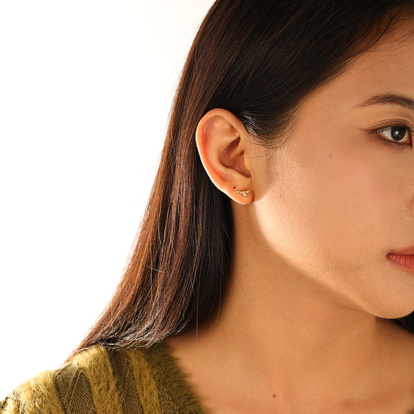 FE3147 CZ Insect Dragonfly Stud Earring