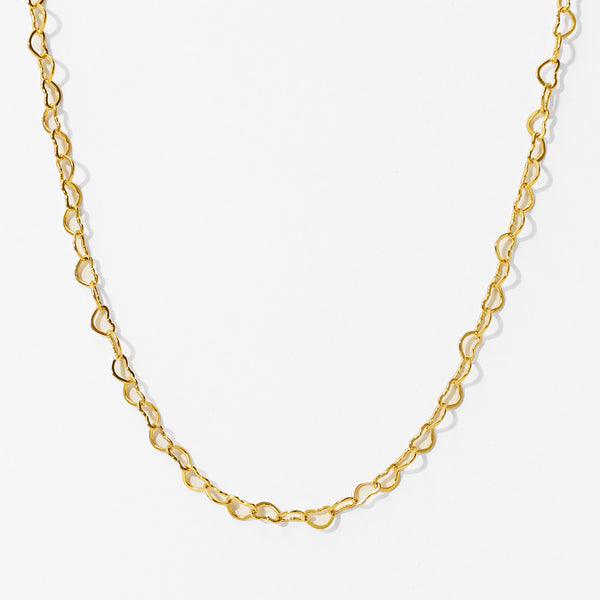 FX1289 925 Sterling Silver Heart Chain Necklace For Women