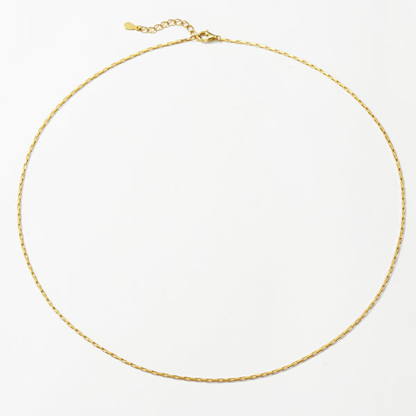 FX1296 925 Sterling Silver Small Bar Chain Necklaces