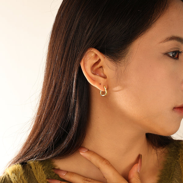 FE3103 Geometric Hoop Earring