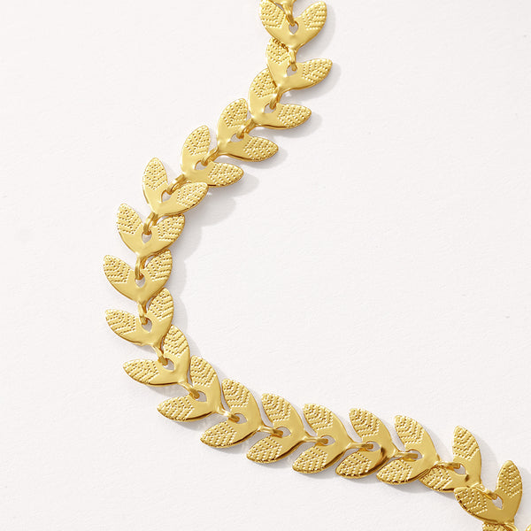 BFX1771 Attractive Leaf Necklace