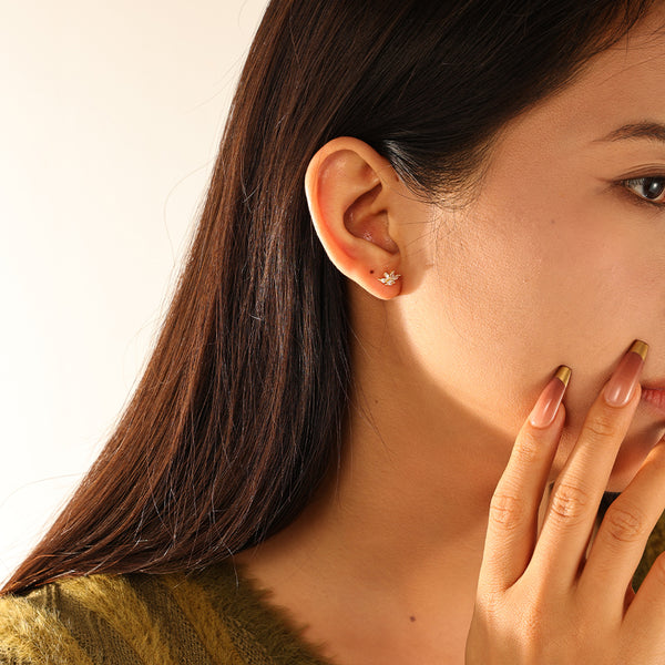 FE3165 Lris Marquise CZ Stud Earring