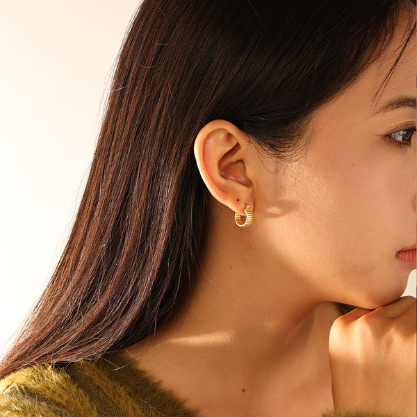 FE3160 Chunky Hoop Earring