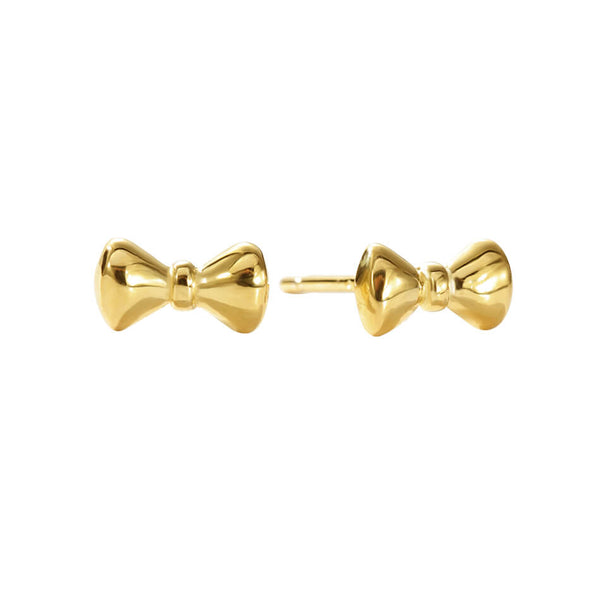 FE3514 High Polish Mini Butterfly Bow Stud Earring