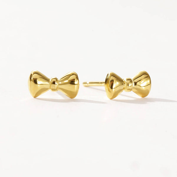 FE3514 High Polish Mini Butterfly Bow Stud Earring