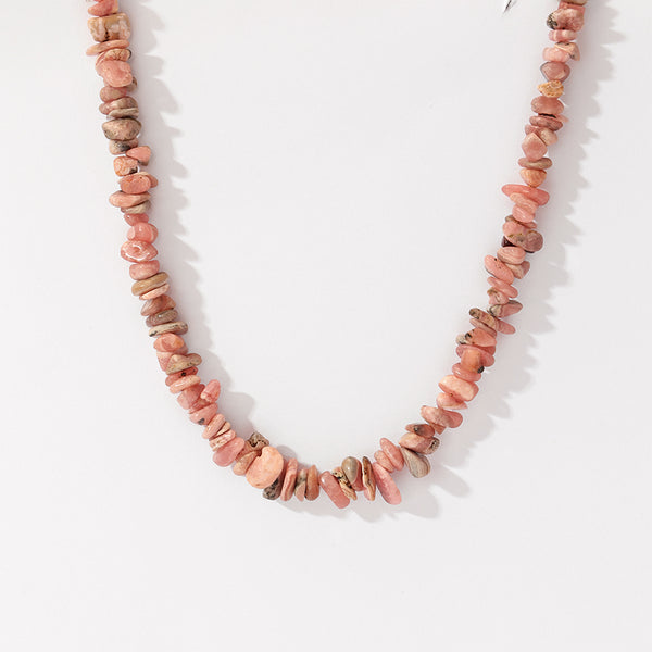 PN0166 925 Sterling Silver Handmade Chip Necklace