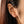 FE2196 925 Sterling Silver Classic Rivet Full CZ Hoop Earrings