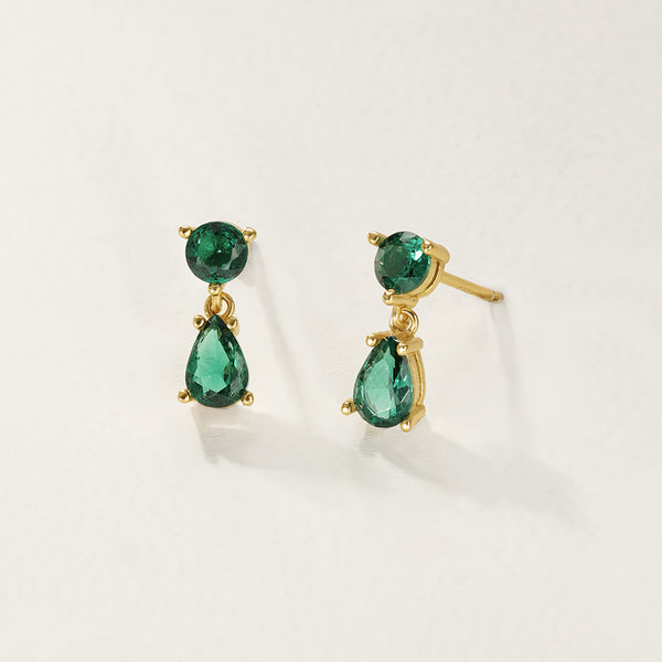 FE2774 925 Sterling Silver Cubic Zirconia Waterdrop Stud Earring