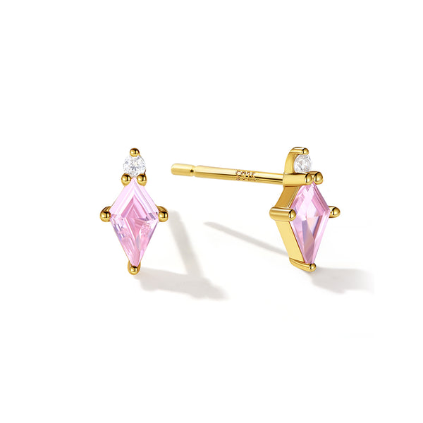 VFE0043 Minimalist Geometry CZ Stud Earrings