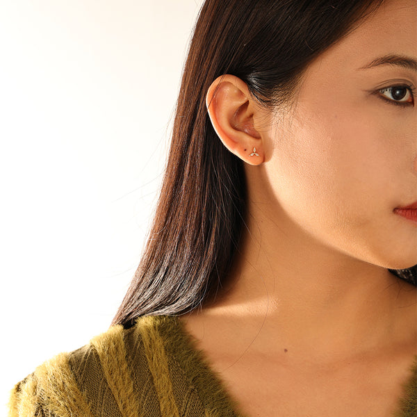 FE3111 Trio Cubic Zirconia Stud Earring