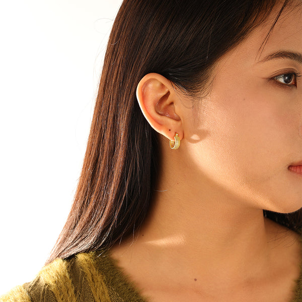 FE3160 Chunky Hoop Earring