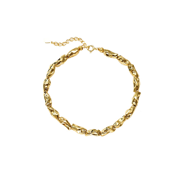 PB0098 Irregular Gold Beaed Bracelet