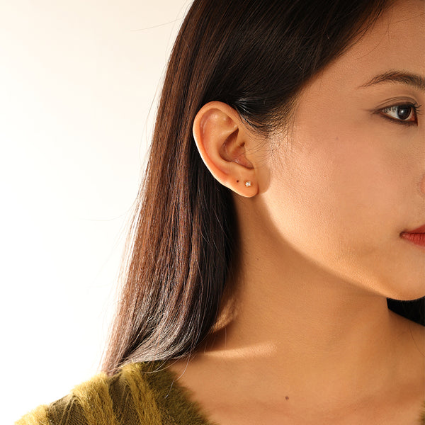 FE3096 Mini Shell Pearl Stud Earrings