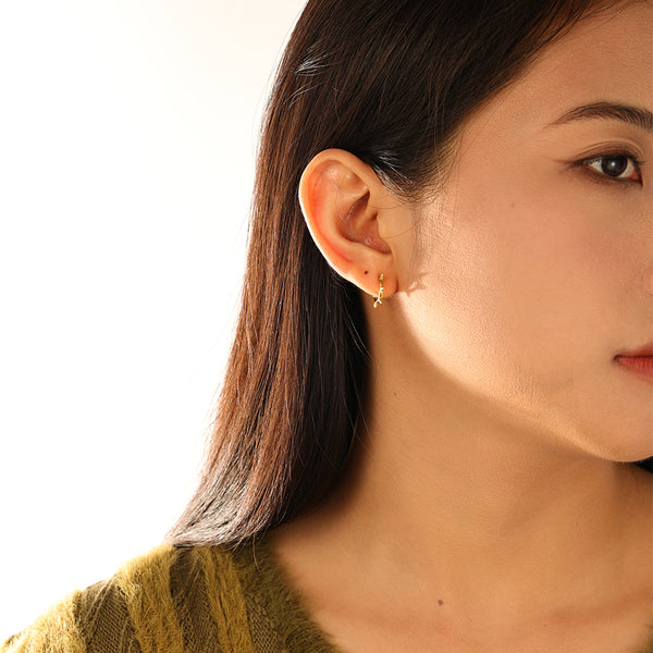 FE3145 Spike Hoop Earring