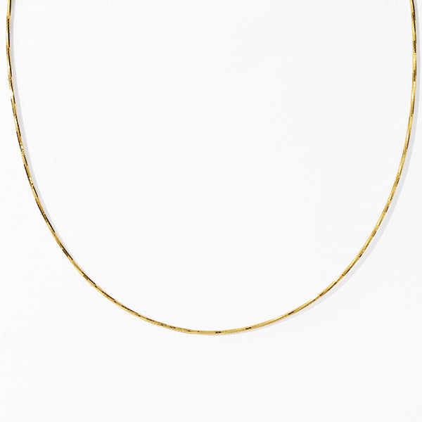 FX1297 925 Sterling Silver Women Plain Collar Necklace