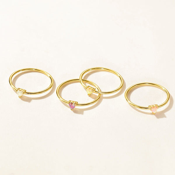 VFJ0274 Opal Heart Ring