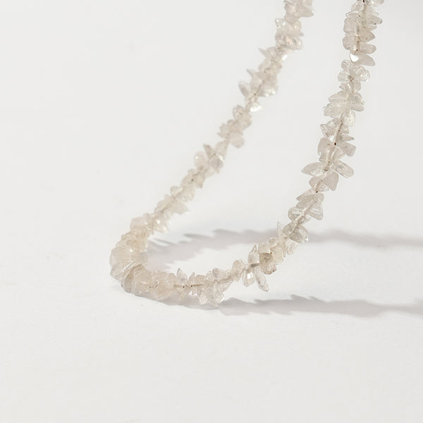 PB0080 925 Sterling Silver White Shattered Crystal Bracelet