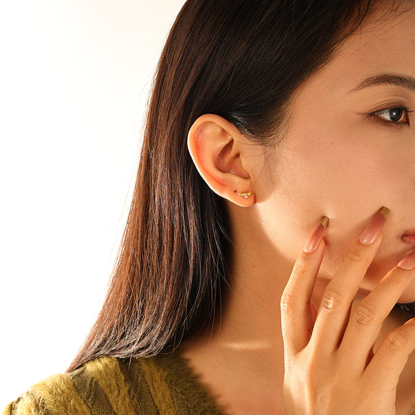 FE3147 CZ Insect Dragonfly Stud Earring