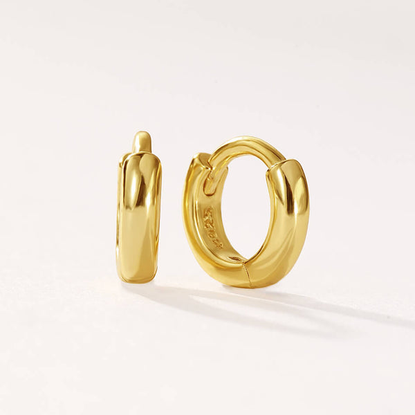 FE3477 Classic Simple Huggie Hoop Earrings