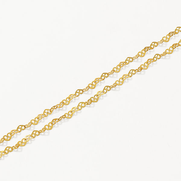 FX1291 925 Sterling Silver Heart Chain Necklaces For Women