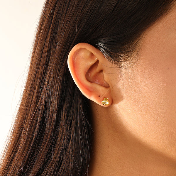 FE3125 Mini Pectinid Stud Earring