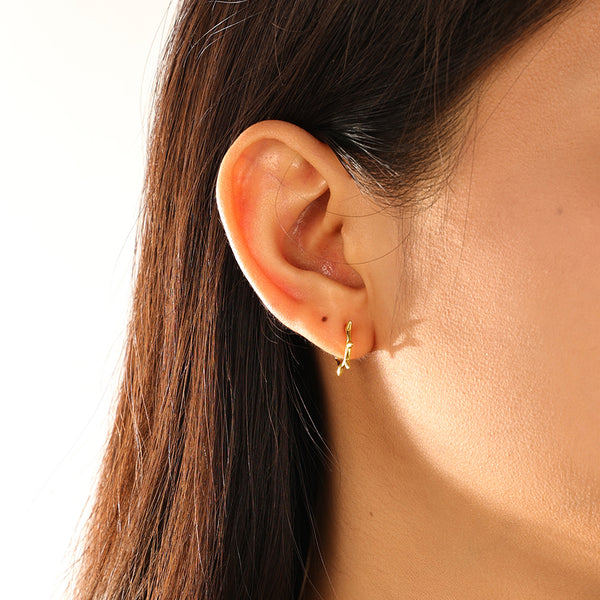 FE3145 Spike Hoop Earring