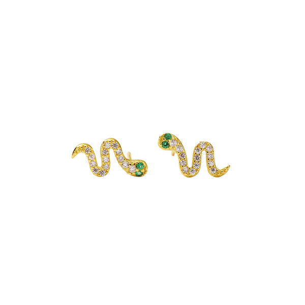 FE2931 925 Sterling Silver Snake Stud Earring