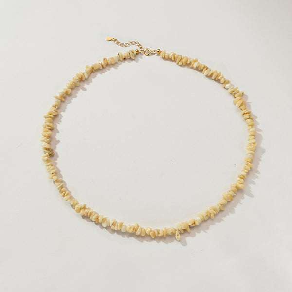 PN0171 925 Sterling Silver Women Chip Necklace