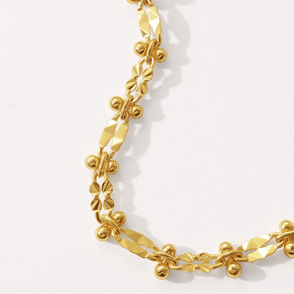 BFX1770 Stacked Chain Necklace