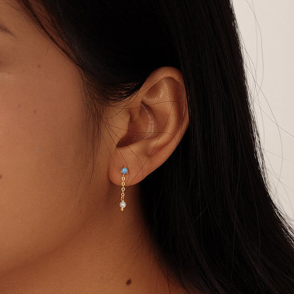 VFE0387 Opal Stud Earrings