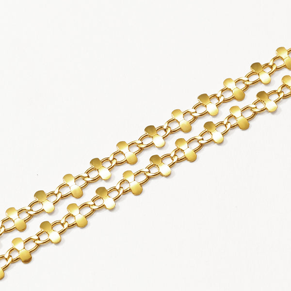 FX1285 925 Sterling Silver Classic Cross Chain Necklace