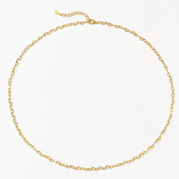 FX1289 925 Sterling Silver Heart Chain Necklace For Women