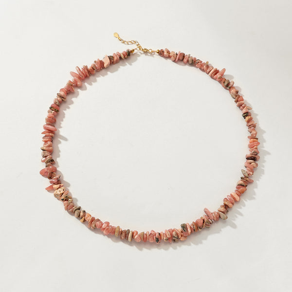 PN0166 925 Sterling Silver Handmade Chip Necklace