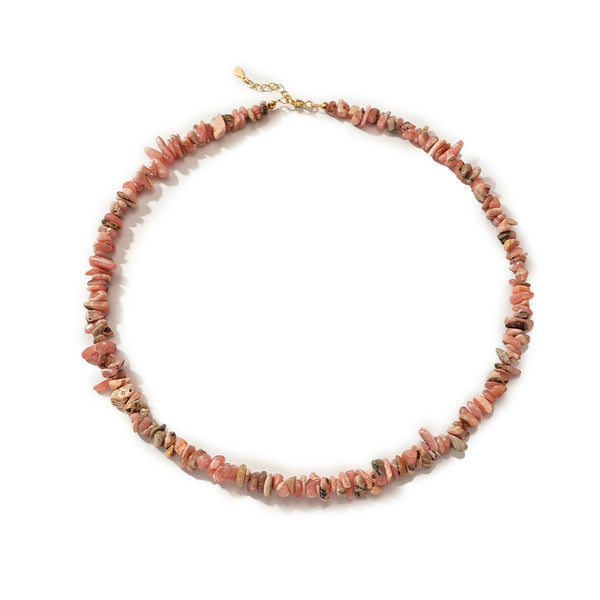 PN0166 925 Sterling Silver Handmade Chip Necklace