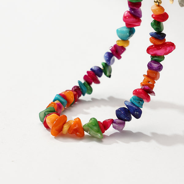 PB0087 925 Sterling Silver Colorful Shattered Crystal Bracelet