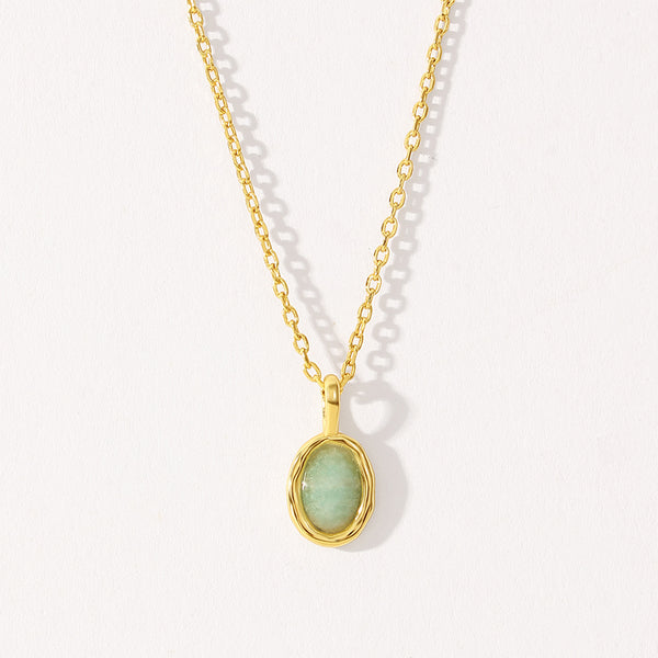 VFD0623 Oval Amazonite Charm