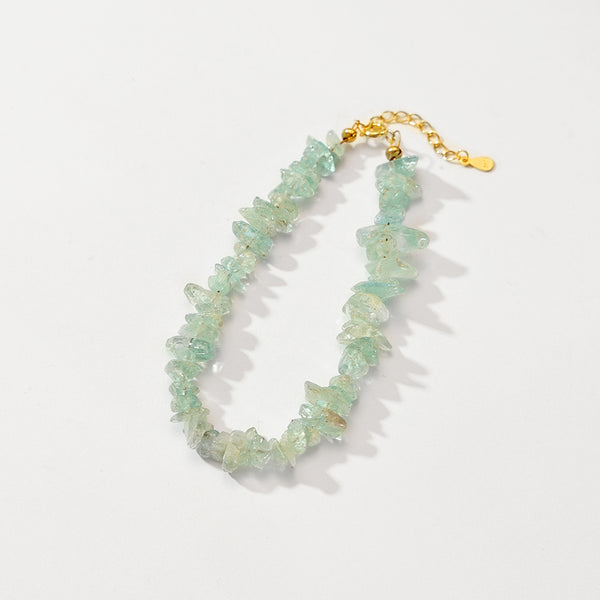 PB0077 925 Sterling Silver Fragmented Crystal Bracelet