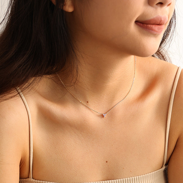 VFX0286 Birthstone Trio Pendant Necklaces