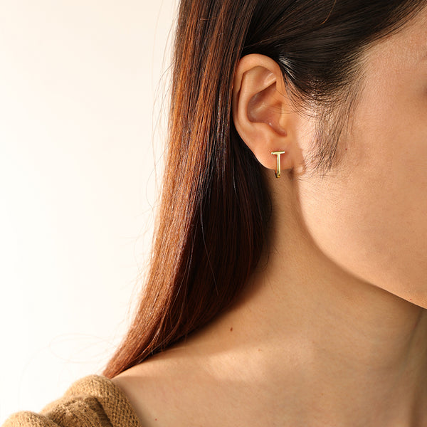 FE2780 925 Sterling Silver U Shape Hoop Earring