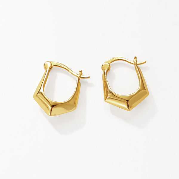 FE3136 Geometric Hoop Earring