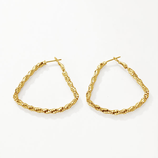 FE3208 Triangle Big Hoop Earring