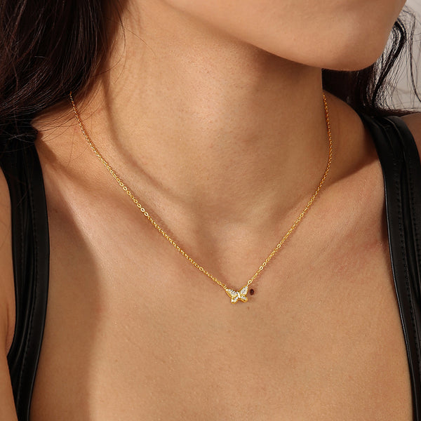 VFX0701 Butterfly Pendant Necklace